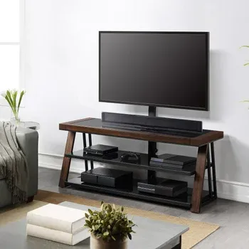 Photo 1 of Harlowe 3-in-1 TV Stand
For Flat-Panel TVs up to: 165.1 cm / 65 in and 61.2 kg / 134.9 lb
(NOT FOR USE WITH CRT TVS)
Composite Wood Construction
Steel Frame with Powder Coat Finish
