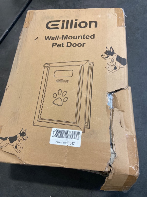 Photo 1 of Large Dog Door for Exterior Door, Dog Door for Door with 3 Magnetic Flaps Opening 10.2" x 15.6", Aluminum Frame, Metal Closing Panel and Lock, Doggie Door for Large Dogs