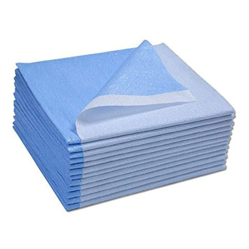 Photo 1 of Avalon  Single-Use Medical Equipment Drape, Blue, 40" x 48" (Pack of 100) - Stretcher Sheet or Treatment Table Cover - Fluid and Barrier Protection - Tissue/Poly - Medical Supplies (354)