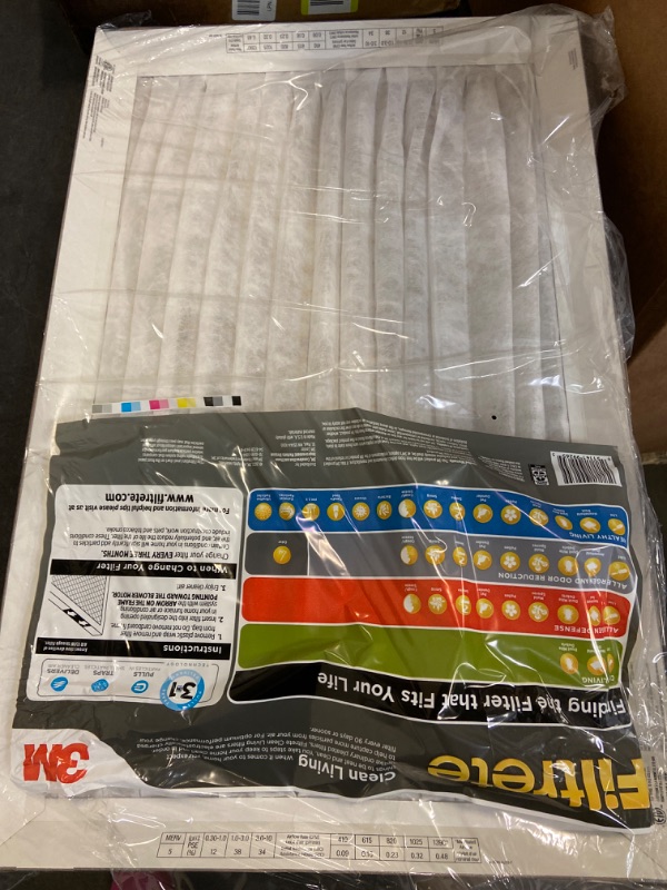 Photo 2 of Filtrete 16x25x1 AC Furnace Air Filter, MERV 5, MPR 300, Capture Unwanted Particles, 3-Month Pleated 1-Inch Electrostatic Air Cleaning Filter, 2 Pack