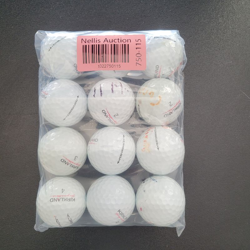 Photo 1 of ** SINGLE USE TEST ** Kirkland Signature Golf Balls has a soft urethane cover that reduces spin rate for longer drives and improves durability for longer play. The low compression, highly elastic rubber core delivers a soft feel with high speed; while the