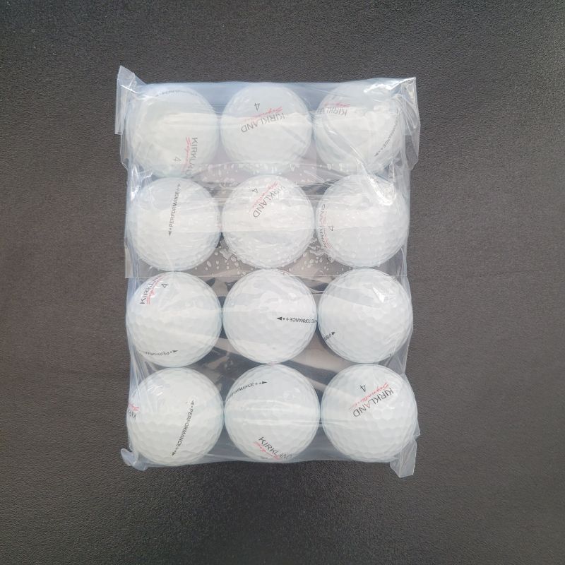 Photo 1 of ** SINGLE USE TEST ** Kirkland Signature Golf Balls has a soft urethane cover that reduces spin rate for longer drives and improves durability for longer play. The low compression, highly elastic rubber core delivers a soft feel with high speed; while the