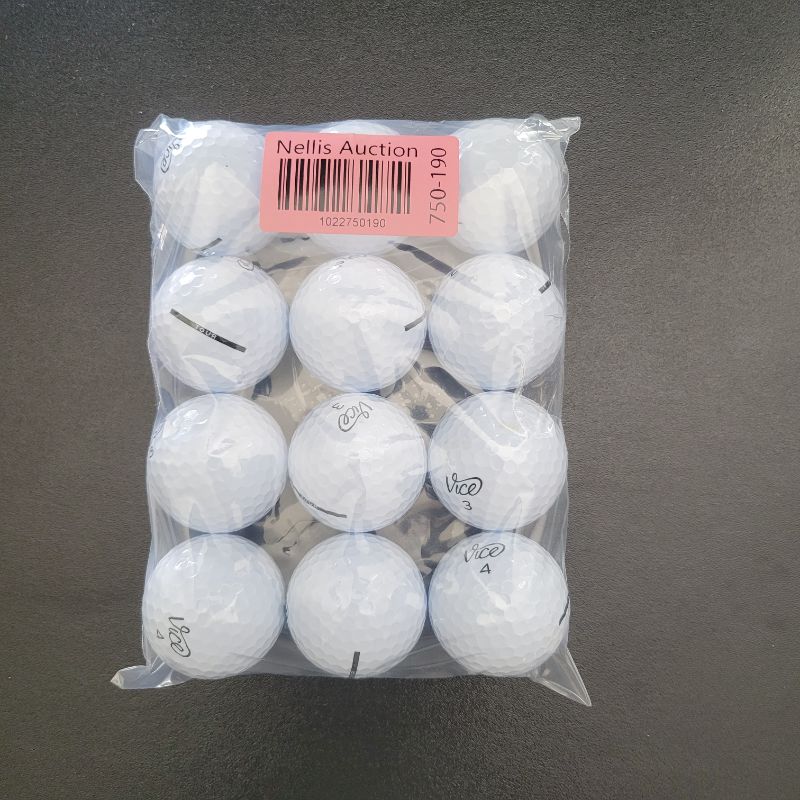 Photo 1 of ** SINGLE USE TEST ** VICE TOUR created with a meticulously designed 312 dimple pattern structure that works to enhance the aerodynamic performance of the ball during flight to give you an edge on the course.