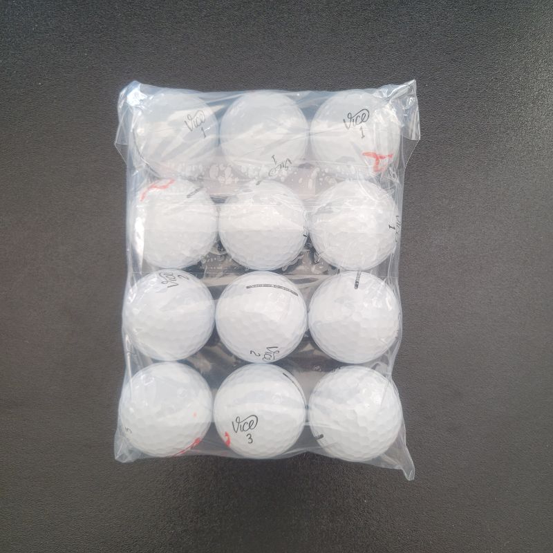 Photo 1 of ** SINGLE USE TEST ** VICE Pro Soft - 3 Piece cast urethane cover ball construction with extra-thin cover for high short game spin; Designed for golfers with medium and low swing speeds who aim to maximize their score performance; Outstanding spin control