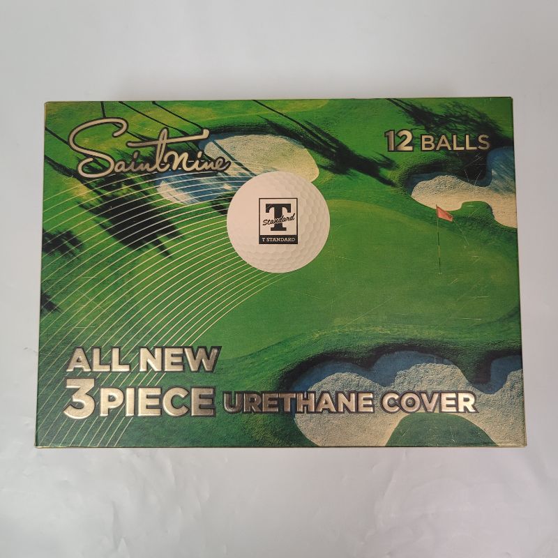 Photo 1 of Saint Nine T Standard - 3 piece urethane cover - Whether you’re a beginner or a seasoned pro, Saintnine Golf Balls provide the ultimate combination of distance, control, and feel, giving you the edge you need to dominate the course.