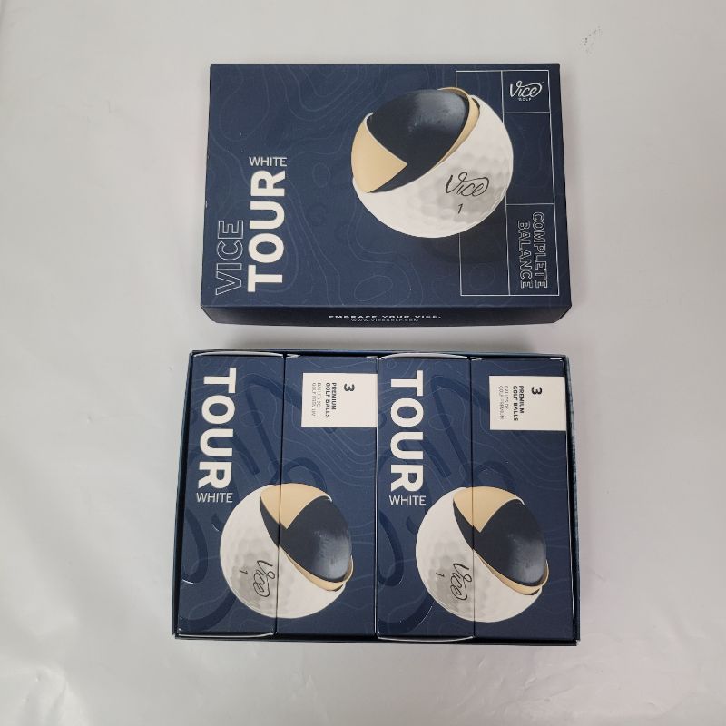 Photo 1 of Vice Golf Tour Golf Ball- 1 Dozen White