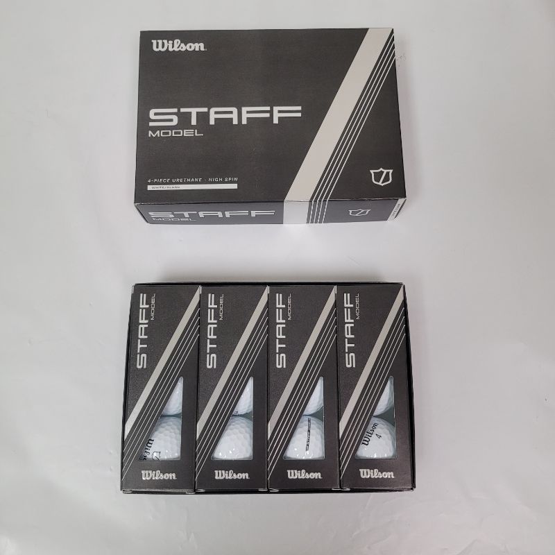 Photo 1 of Wilson Staff Model Adult Golf Balls Urethane White 12 Count