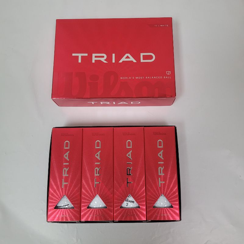 Photo 1 of Wilson Triad Golf Ball White 12pk 