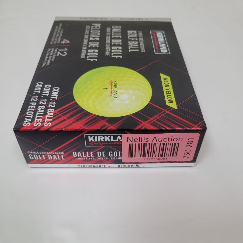 Photo 1 of Kirkland Signature Golf Balls Neon Yellow - 12 Count Box - NEW 