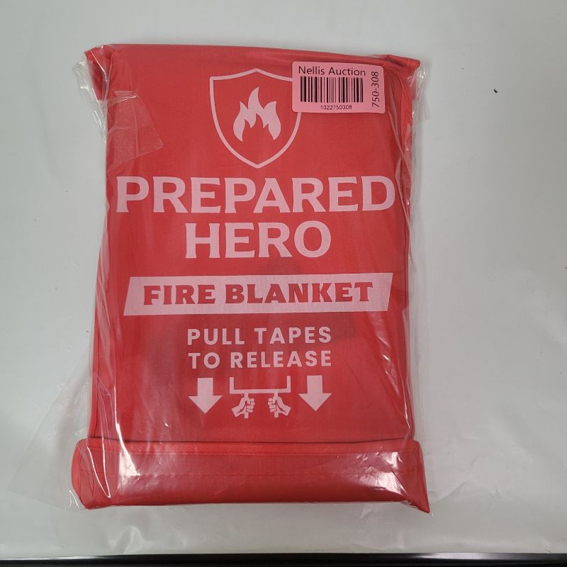 Photo 1 of Prepared Hero Emergency Blanket - 1 Pack - Fiberglass Fire Suppression Blanket for Kitchen, Home 39” x 39”