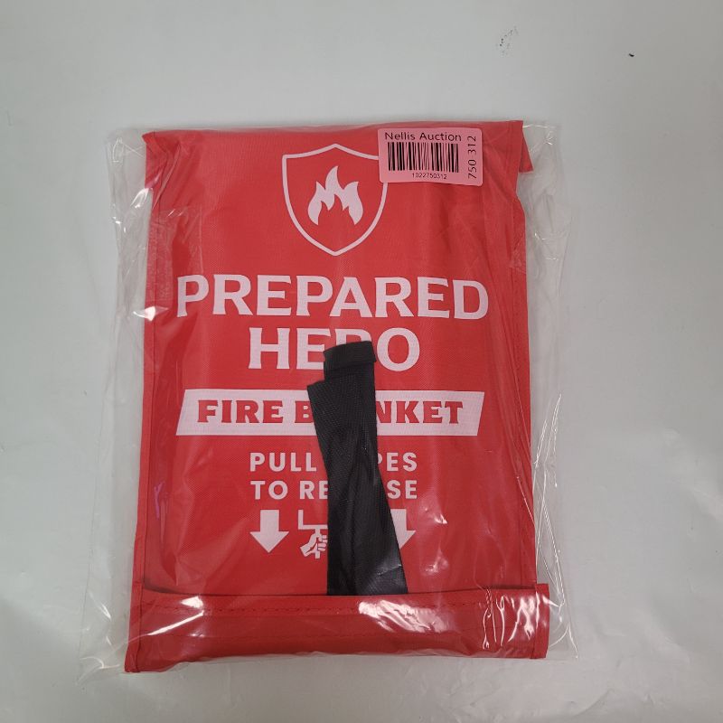 Photo 1 of Prepared Hero Emergency Blanket - 1 Pack - Fiberglass Fire Suppression Blanket for Kitchen, Home 39” x 39”