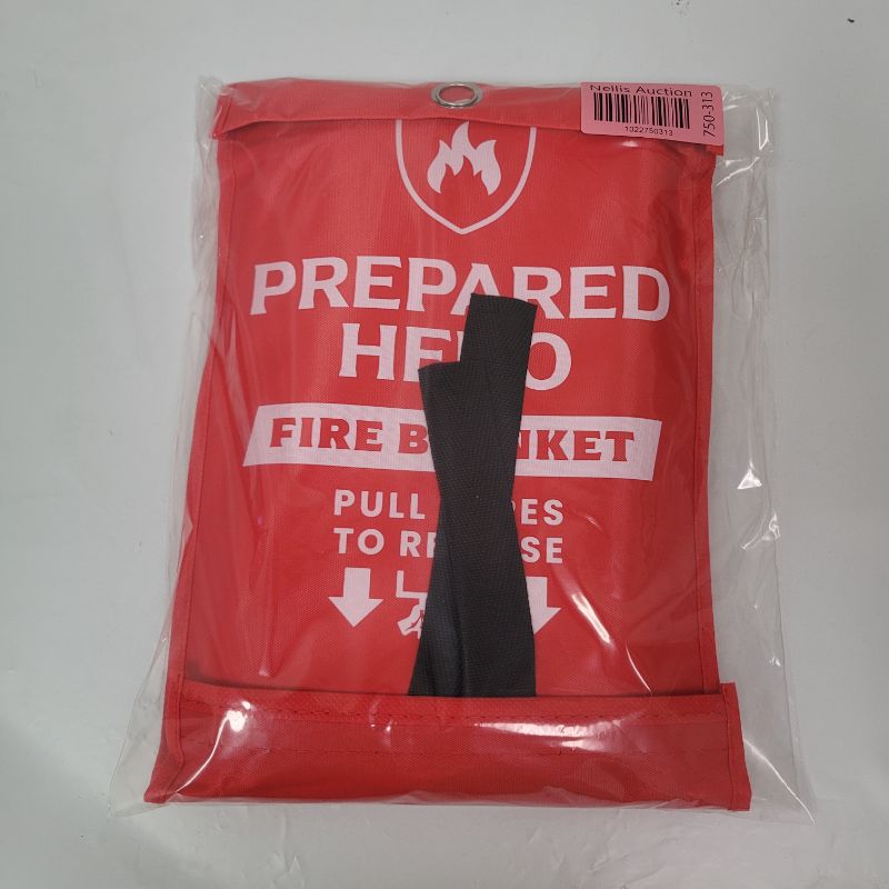 Photo 1 of Prepared Hero Emergency Blanket - 1 Pack - Fiberglass Fire Suppression Blanket for Kitchen, Home 39” x 39”
