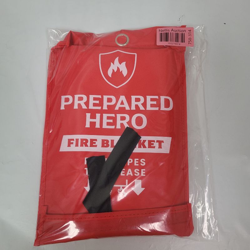Photo 1 of Prepared Hero Emergency Blanket - 1 Pack - Fiberglass Fire Suppression Blanket for Kitchen, Home 39” x 39”