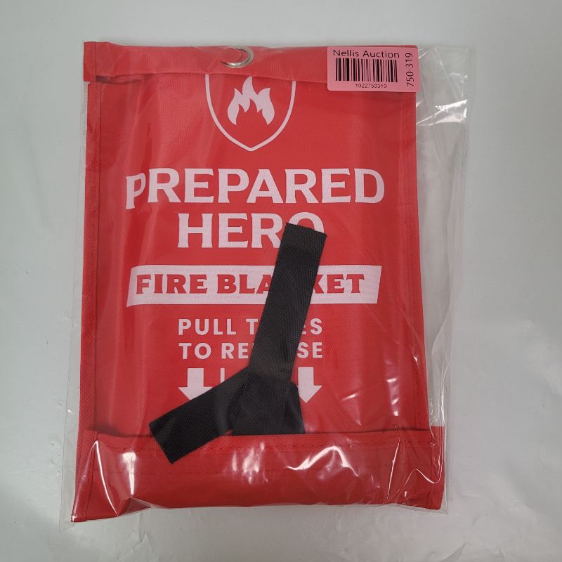 Photo 1 of Prepared Hero Emergency Blanket - 1 Pack - Fiberglass Fire Suppression Blanket for Kitchen, Home 39” x 39”
