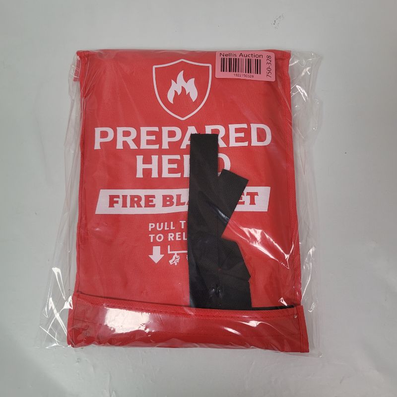 Photo 1 of Prepared Hero Emergency Blanket - 1 Pack - Fiberglass Fire Suppression Blanket for Kitchen, Home 39” x 39”