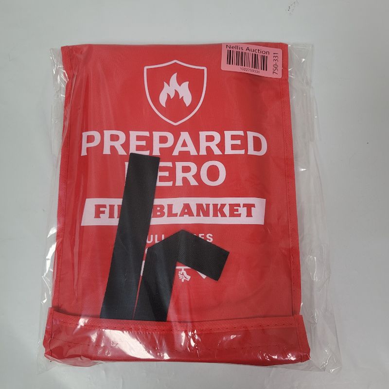 Photo 1 of Prepared Hero Emergency Blanket - 1 Pack - Fiberglass Fire Suppression Blanket for Kitchen, Home 39” x 39”