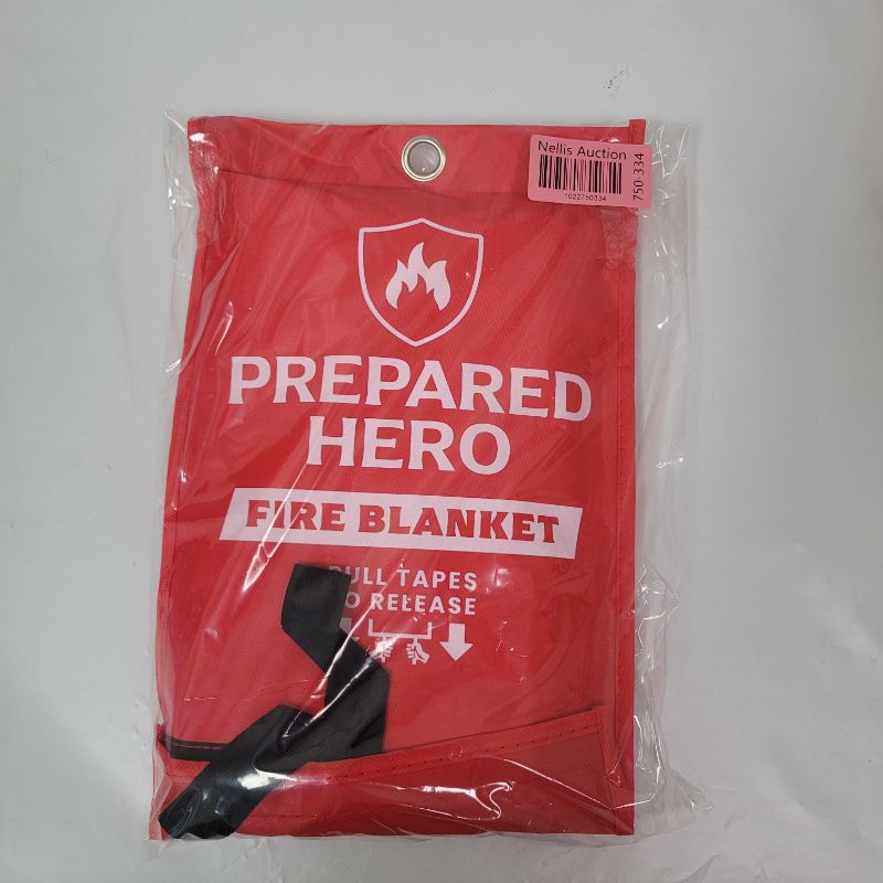 Photo 1 of Prepared Hero Emergency Blanket - 1 Pack - Fiberglass Fire Suppression Blanket for Kitchen, Home 39” x 39”