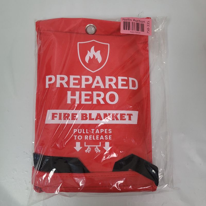 Photo 1 of Prepared Hero Emergency Blanket - 1 Pack - Fiberglass Fire Suppression Blanket for Kitchen, Home 39” x 39”