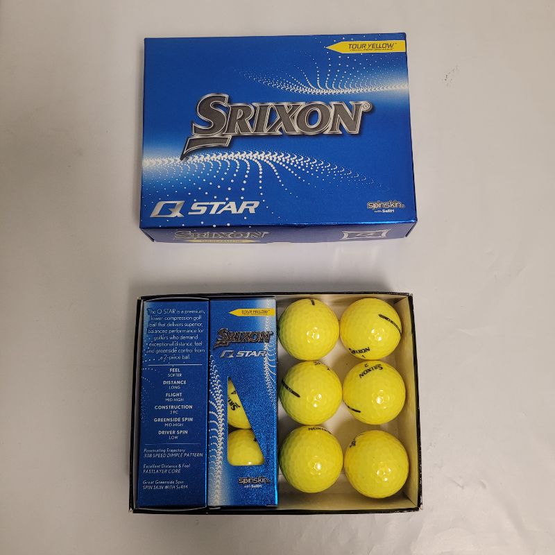 Photo 1 of ** Single  TEST ON PARTIAL SET ** The Q-STAR is a premium lower-compression golf ball that delivers superior balanced performance for golfers who demand exceptional distance feel and greenside control.