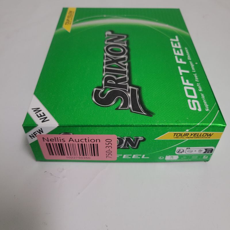 Photo 1 of ** Single  TEST ON PARTIAL SET **  Play the next round with the SRIXON Soft Feel Golf Balls 12-Pack. Their 2-piece construction provides a soft feel. The 338-dimple reduces drag, and their ionomer cover enhances durability. The polyurethane core increases