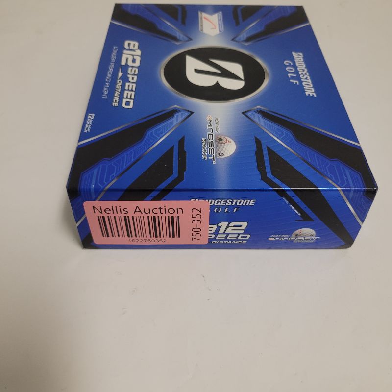 Photo 1 of ** Single  TEST ON PARTIAL SET ** Start achieving hole in ones with the Bridgestone Golf E12 Speed Golf Balls 12-Pack. Its Mindset technology offers a visual cue on the golf ball that reminds you of the easy 3-step process. The 2-piece construction provid