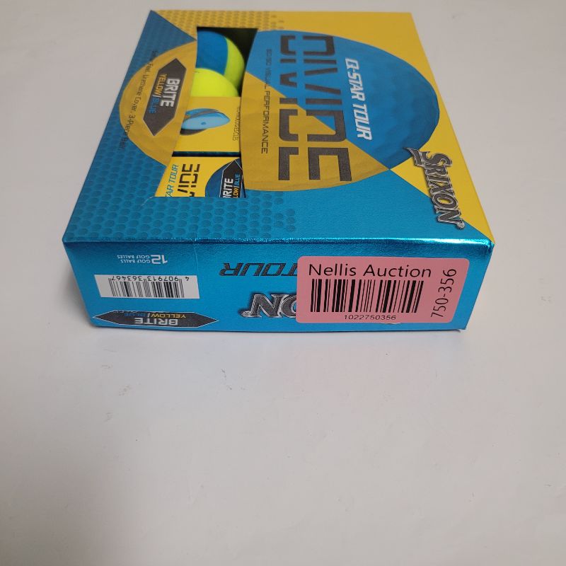 Photo 1 of ** Single  TEST ON PARTIAL SET ** The NewSrixon Q-Star Tour Divide Golf Balls feature a 50/50 divide colour matte urethane cover making spin visible and putting alignment easier than ever. This generation’s Fast Layer Core is reformulated for a slightly h