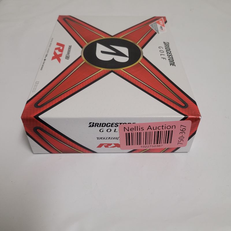 Photo 1 of ** Single  TEST ON PARTIAL SET ** Maximize your performance with the Bridgestone Golf 2024 Tour B-RX Golf Balls 12-Pack. The 3-piece design enhances spin for accuracy, while Reactiv X technology delivers intense rebound for long-distance flights.