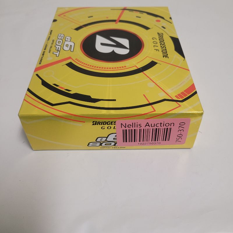 Photo 1 of ** Single  TEST ON PARTIAL SET **  Start achieving hole in ones with the Bridgestone Golf E6 Soft Golf Balls 12-Pack. Its 2-piece construction provides excellent distance, and the surlyn ionomer cover has 330 dimples to reduce drag and increase lift. Its 