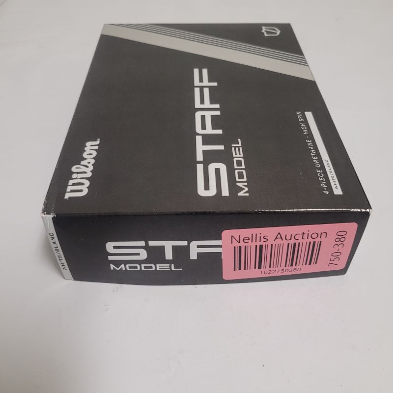 Photo 1 of ** Single  TEST ON PARTIAL SET **  Play with speed, precision and consistency when using the Wilson 2024 Staff Model Golf Balls 12-Pack. The medium compression V-CORâ¢ delivers maximum velocity for long-distance performance, while the thin urethane cover 
