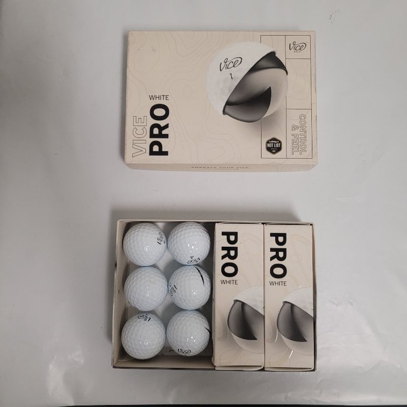 Photo 1 of ** Single  TEST ON PARTIAL SET **  The Vice Pro is optimized for the perfect balance of distance and control making it the perfect middle ground between the Vice Pro Plus and the Vice Pro Air. Due to its reduced spin rates and flatter trajectory compared 