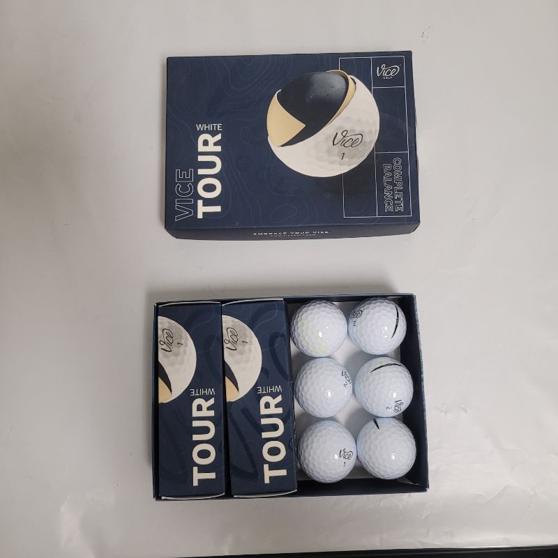 Photo 1 of ** Single  TEST ON PARTIAL SET **  The Vice Tour is a real all-rounder at a budget-friendly price. It is comparable to the Vice Pro and produces a great mix of distance and greenside control. Compared to the Vice Drive it generates more backspin and allow