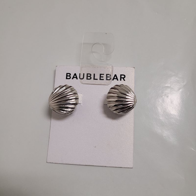 Photo 1 of BaubleBar silver seashell earrings