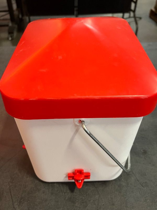 Photo 1 of Heated Chicken Waterer 3 Gallon Poultry Water Heater with 4 Nipples Freeze Proof Chick Waterer Heater for Winter Chicken Turkey Pigeon Goose
