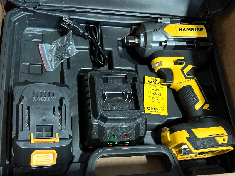 Photo 1 of 21V Lithium Battery Cordless Impact Wrench Brushless Electric Industrial Grade Power Tool Set Adjustable Wrenches Wrench