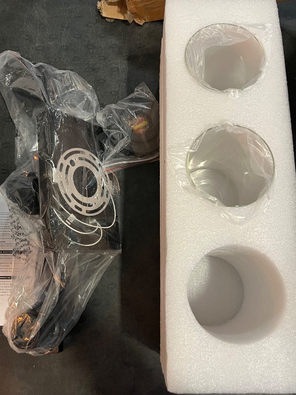 Photo 1 of FadimiKoo 3-Lights Semi Flush Mount Ceiling Light, Adjustable Kitchen Light Fixtures Ceiling Mount with Clear Glass Shades, Rotatable Black Track Lighting Fixtures for Hallway, Foyer, Bedroom