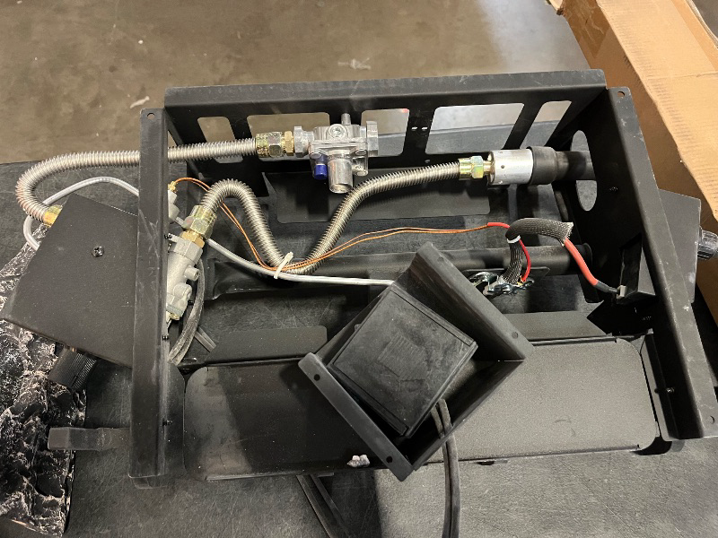 Photo 1 of Duluth Forge Ventless Liquid Propane Gas Log Set -Split Red Oak, 33,000 BTU, T-Stat Control 
