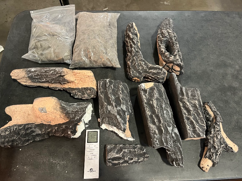 Photo 1 of Duluth Forge Ventless Liquid Propane Gas Log Set -Split Red Oak, 33,000 BTU, T-Stat Control 
