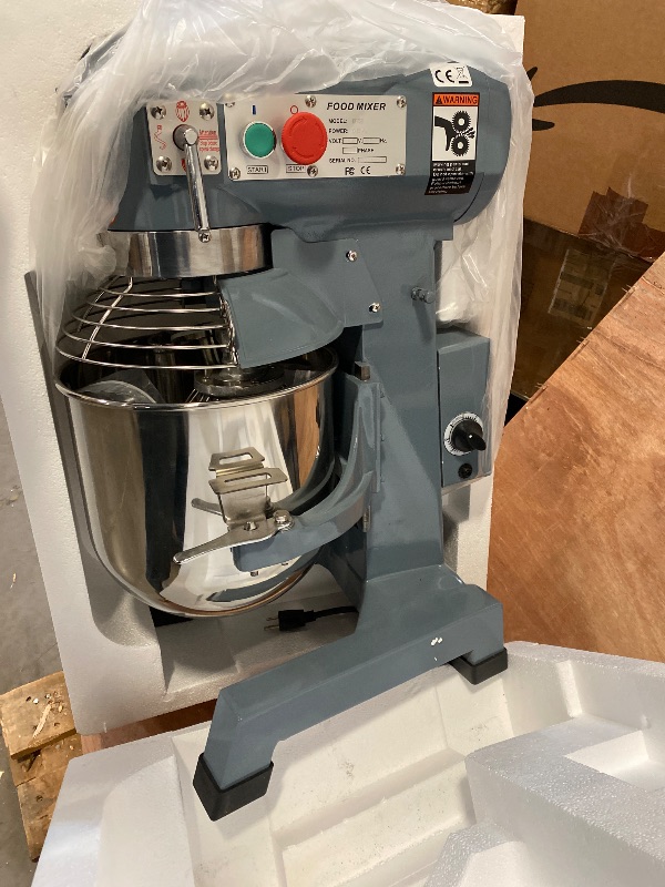 Photo 1 of PioneerWorks Commercial Food Mixer,15Qt 3 Speed with Stainless Steel Bowl, Dough Hooks, Whisk Beater,Stand Mixer With Safety Guard 600W,110V for Restaurant, Bakeries,Commercial Kitchen
