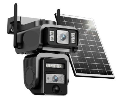 Photo 1 of Solar CCTV WIFI Security Camera 1080P HD Clear Picture PIR Motion Detection Color Night Vision Waterproof Dual Lenses No Dead Angle Home 360 Night-Vision A24S-Aj19
