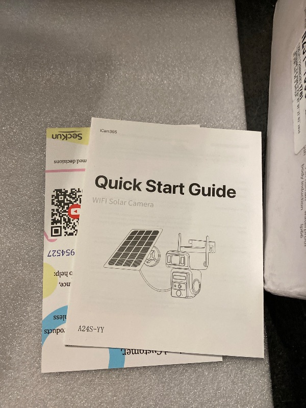 Photo 1 of Solar CCTV WIFI Security Camera 1080P HD Clear Picture PIR Motion Detection Color Night Vision Waterproof Dual Lenses No Dead Angle Home 360 Night-Vision A24S-Aj19
