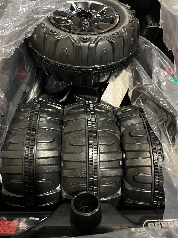 Photo 1 of 24V Ride on Toys 4WD Ride on Cars with Remote Control, 1 Seater Electric Car for Kids, Power Car Wheels, UTV w/ 4 Motors, Music, Lights, 3 Speeds, Red