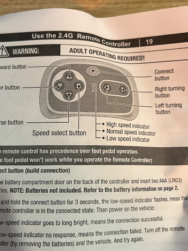 Photo 1 of 24V Ride on Toys 4WD Ride on Cars with Remote Control, 1 Seater Electric Car for Kids, Power Car Wheels, UTV w/ 4 Motors, Music, Lights, 3 Speeds, Red