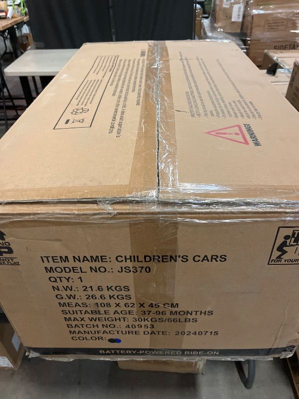 Photo 1 of 24V Ride on Toys 4WD Ride on Cars with Remote Control, 1 Seater Electric Car for Kids, Power Car Wheels, UTV w/ 4 Motors, Music, Lights, 3 Speeds, Blue