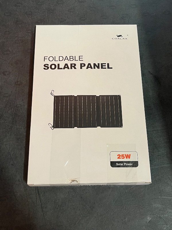 Photo 1 of 25W Foldable Solar Panel Portable Charger, Lightweight Outdoor Solar Power Supply for Photography, Travel, Hiking, Camping, Compatible with Lancer300 System