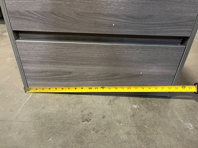 Photo 1 of 22 Inch Floating Bathroom Vanity with Sink, Modern Wall Mounted Small Bathroom Vanity, 2 Drawer Bathroom Sink Cabinet with Ceramic Sink, Soft Close Slides, Grey