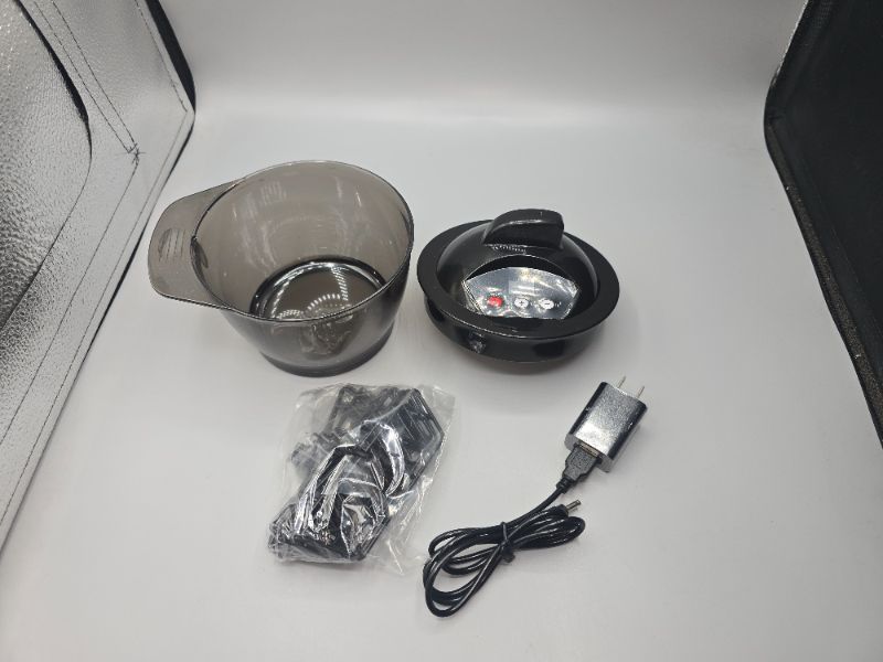 Photo 1 of Electric Hair Color Mixing Bowl, 320ML USB Rechargeable LCD Time Display Electric Hair Cream Automatic Mixer, Hair Color Mixing Bowl Barber Salon Home Use DIY Tools, Electric