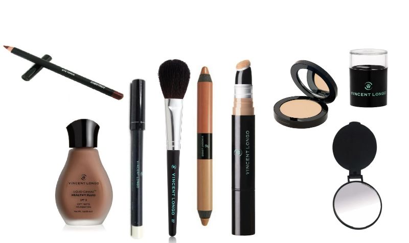 Photo 1 of 9pc Vincent Long Makeup - Foundation, Eyeliners, Concealers, Highlight, Mirror & Sharpeners