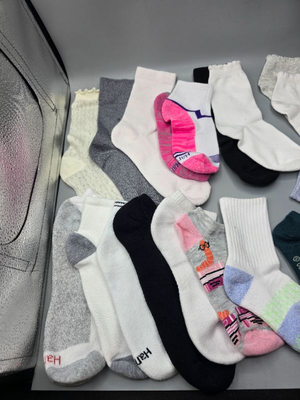 Photo 1 of 20pc Miscellaneous Adult & Kids Socks - Mix & Match  