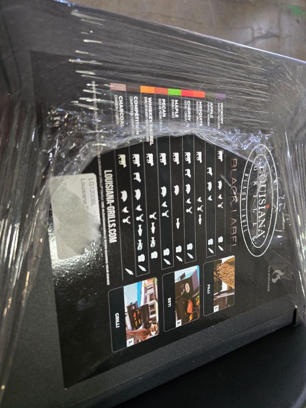 Photo 1 of 1200 Black Label Series Grill with WiFi Control
180 Square Inches -18-pound hopper - 180° to 600°F temperature range - heavy-duty 14-gauge steel construction - high-temperature black sand powder coat finish - Solid steel folding front shelf - Solid steel 