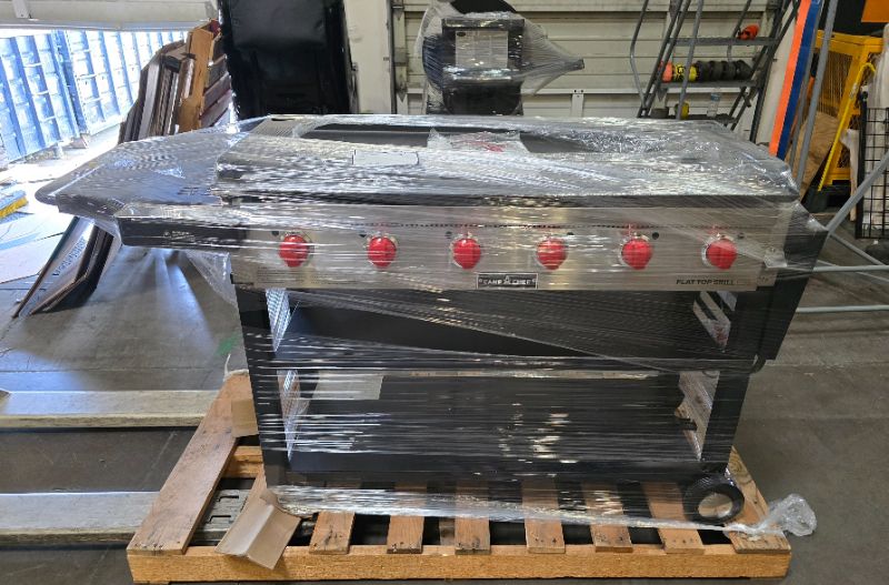 Photo 1 of Camp Chef 46-Inch 6-Burner Freestanding Propane Gas Commercial Style Flat Top Griddle